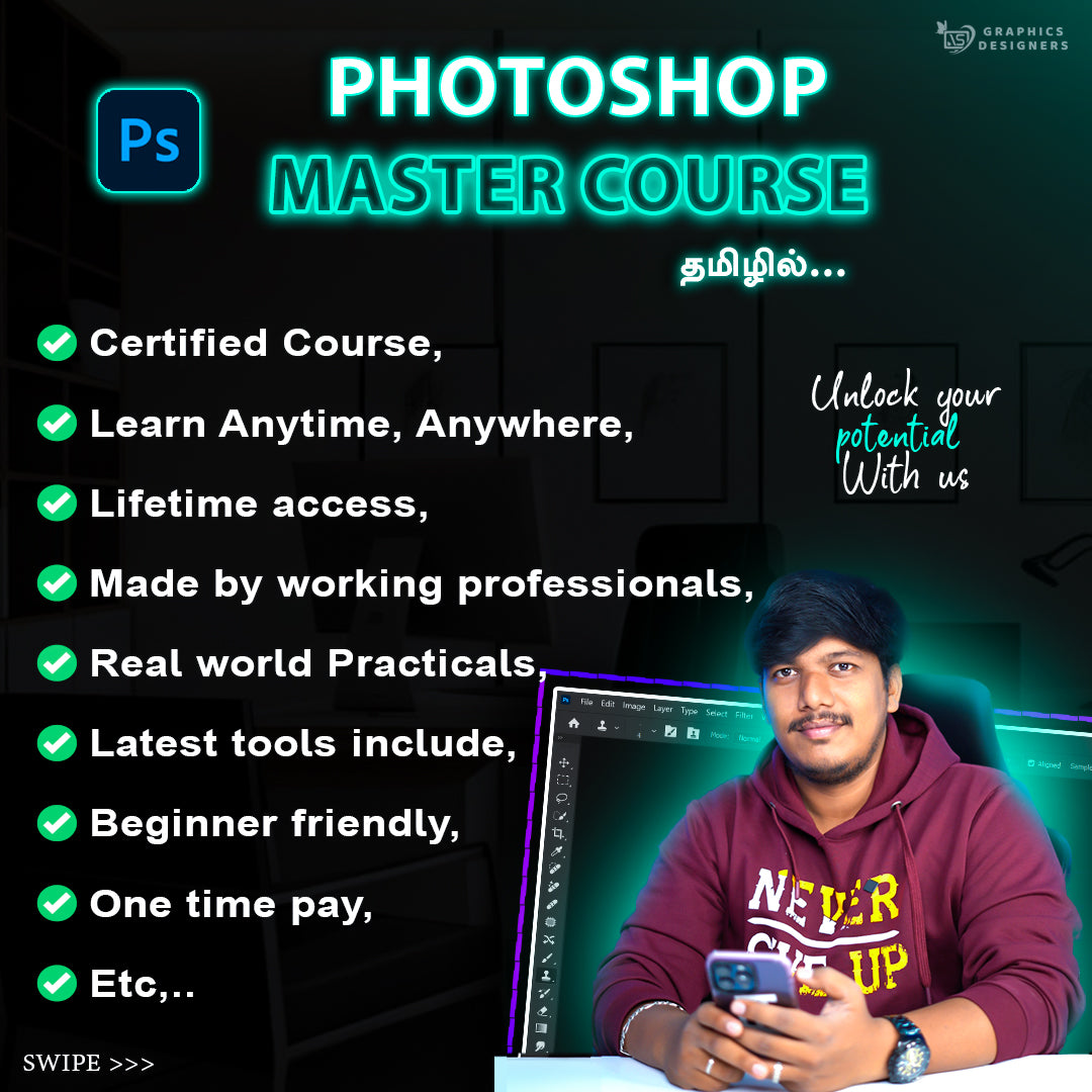 Adobe Photoshop Master Course – AS Graphics Designers
