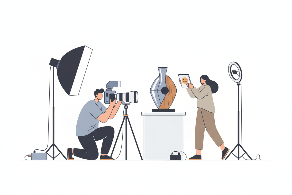 Content Shoot - need modern style vector image , need pain white background.